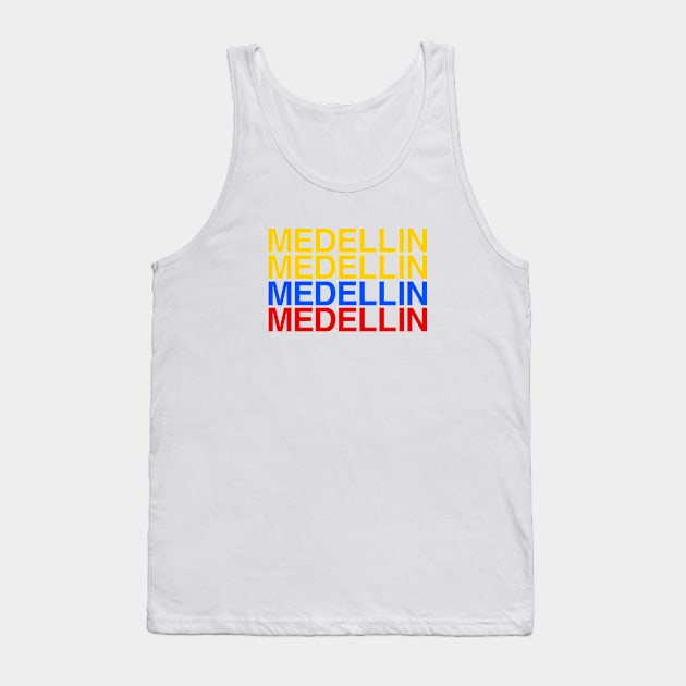 MEDELLIN Colombia Flag Tank Top by eyesblau